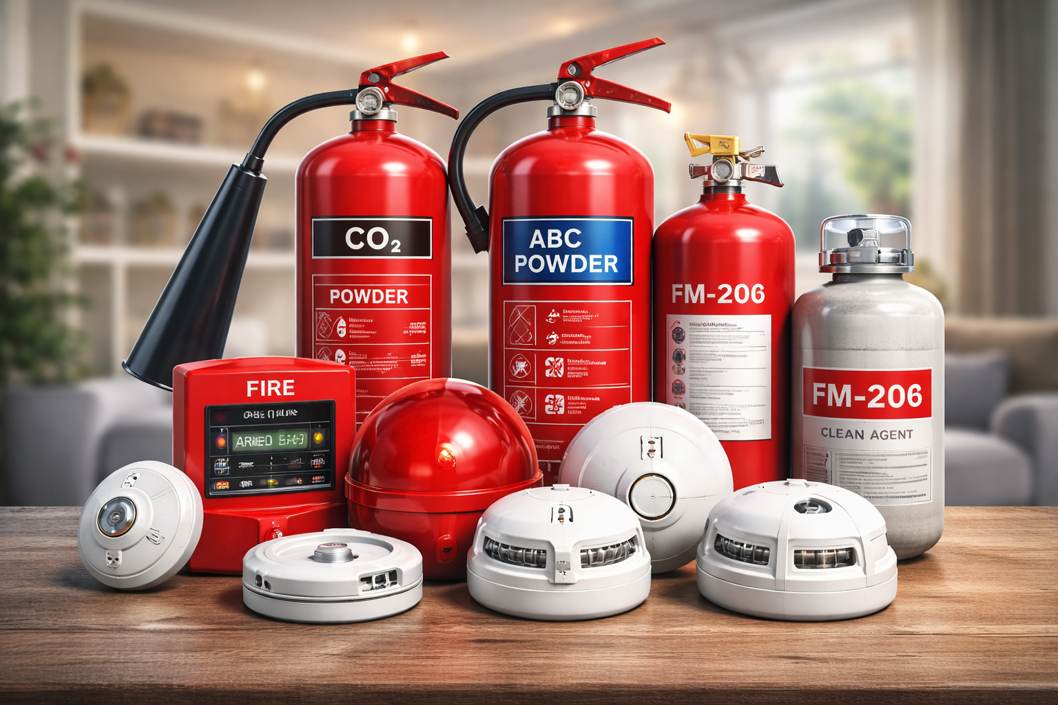 طفايات وانذارات الحرائق 