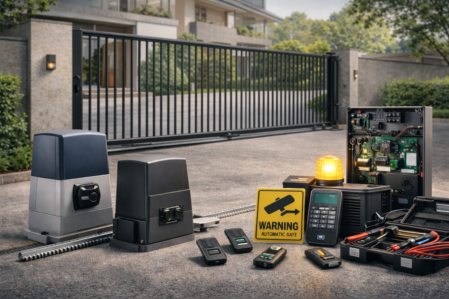 بيع وتركيب مكائن البوابات المنزلقة